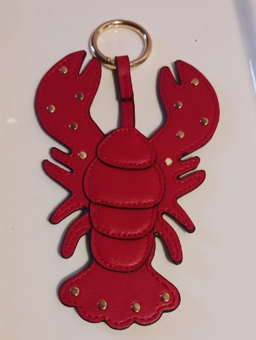 Red Lobster 🦞Faux Leather Keychain/ Bag Charm 🦞